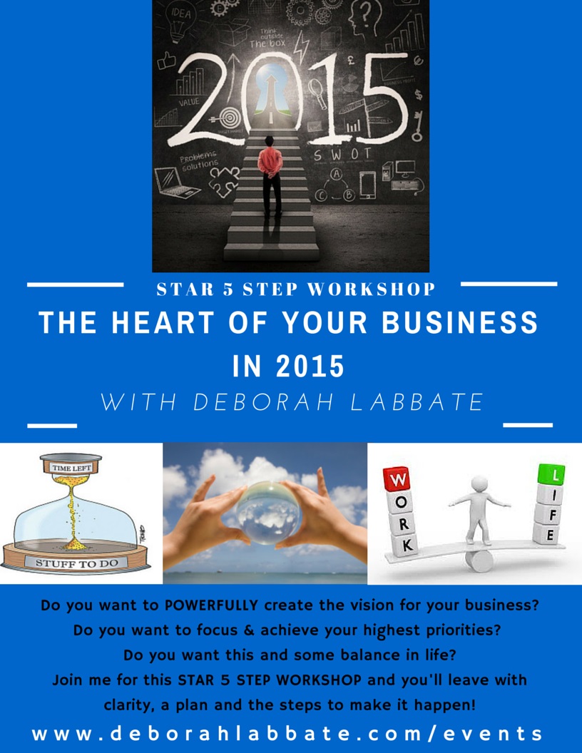 Star 5 Step Workshop - The heart of your business in 2015