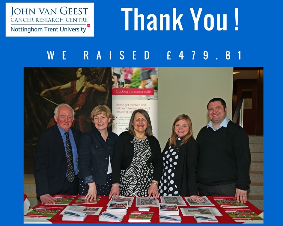 Thank you we raised ... John van Geest Cancer Research Centre