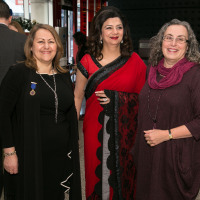 From left are Deborah Labbate, Amita Sawhney, MemSaab and Jennifer Spencer, Experience Nottinghamshire Photo courtesy of Spike