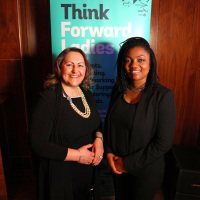 Deborah Labbate with Griselda Togobo Forward Ladies Midlands Launch